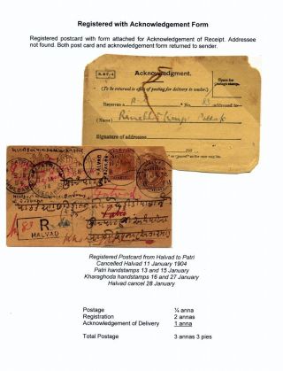 INDIA ONE-QUARTER ANNA POST CARD OF 1902 – sheet 8