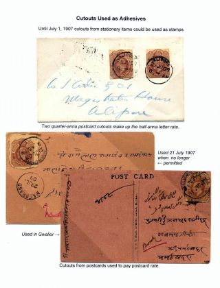 INDIA ONE-QUARTER ANNA POST CARD OF 1902 – sheet 14