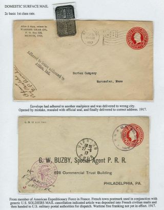 USA-GANZSACHENUMSCHLÄGE MIT RUNDEM WERTSTEMPEL: TARIFFEN UND VERWENDUNG 1916-1960 – Blatt 3