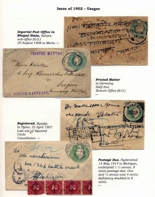 INDIA ONE-HALF ANNA ENVELOPES OF 1902-1907 – sheet 6