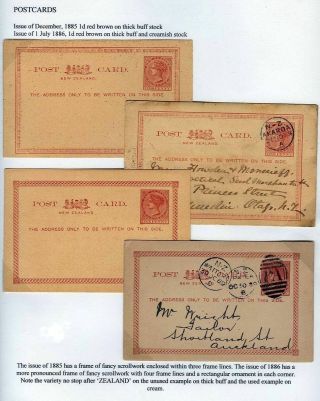 NEUSEELAND - GANZSACHEN 1876-1940 – Blatt 4