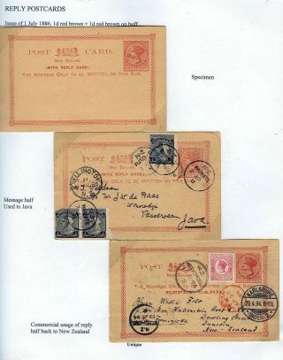 NEUSEELAND - GANZSACHEN 1876-1940 – Blatt 6