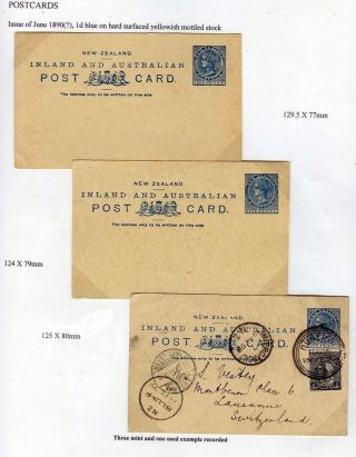NEUSEELAND - GANZSACHEN 1876-1940 – Blatt 8
