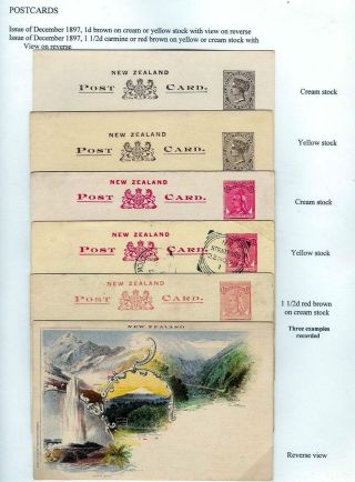 NEUSEELAND - GANZSACHEN 1876-1940 – Blatt 10