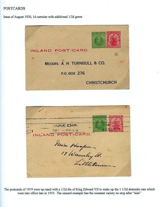 NEUSEELAND - GANZSACHEN 1876-1940 – Blatt 21