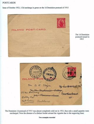NEUSEELAND - GANZSACHEN 1876-1940 – Blatt 24