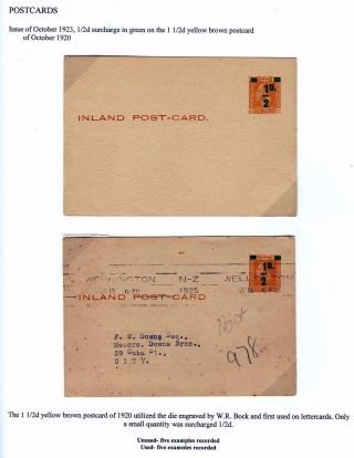 NEUSEELAND - GANZSACHEN 1876-1940 – Blatt 25