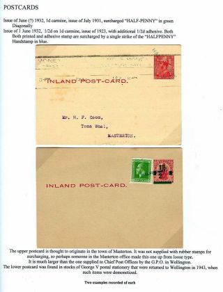 NEUSEELAND - GANZSACHEN 1876-1940 – Blatt 30