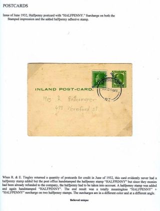 NEUSEELAND - GANZSACHEN 1876-1940 – Blatt 31