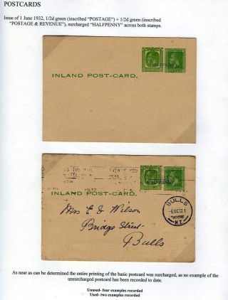 NEUSEELAND - GANZSACHEN 1876-1940 – Blatt 33