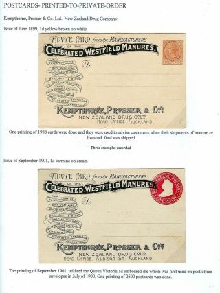 NEUSEELAND - GANZSACHEN 1876-1940 – Blatt 42
