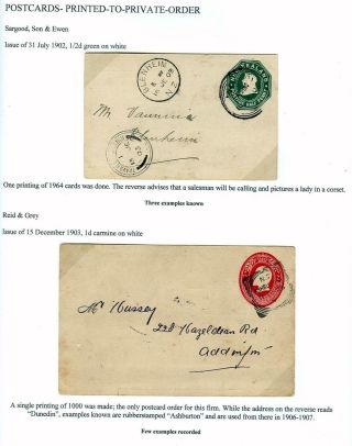 NEUSEELAND - GANZSACHEN 1876-1940 – Blatt 43