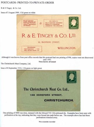 NEUSEELAND - GANZSACHEN 1876-1940 – Blatt 45