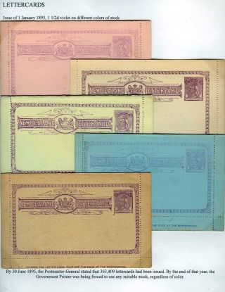 NEUSEELAND - GANZSACHEN 1876-1940 – Blatt 49