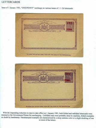 NEUSEELAND - GANZSACHEN 1876-1940 – Blatt 50