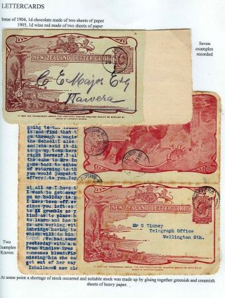 NEUSEELAND - GANZSACHEN 1876-1940 – Blatt 52