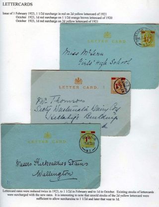 NEUSEELAND - GANZSACHEN 1876-1940 – Blatt 56
