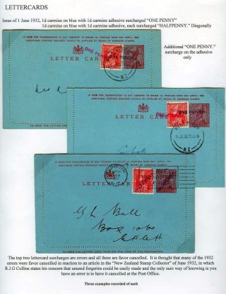 NEUSEELAND - GANZSACHEN 1876-1940 – Blatt 61