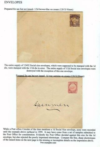 NEUSEELAND - GANZSACHEN 1876-1940 – Blatt 70