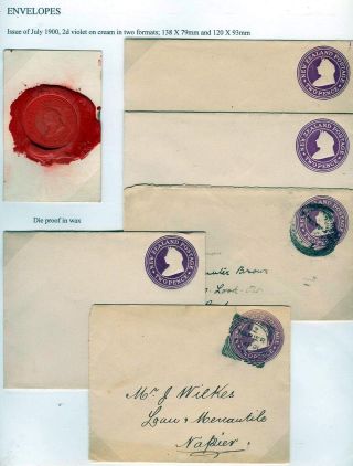 NEUSEELAND - GANZSACHEN 1876-1940 – Blatt 73