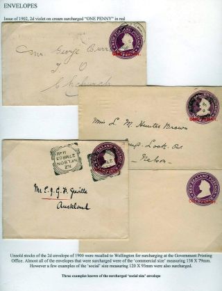 NEUSEELAND - GANZSACHEN 1876-1940 – Blatt 74