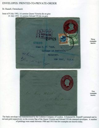 NEUSEELAND - GANZSACHEN 1876-1940 – Blatt 84