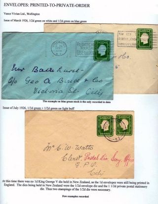 NEUSEELAND - GANZSACHEN 1876-1940 – Blatt 89