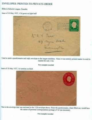 NEUSEELAND - GANZSACHEN 1876-1940 – Blatt 92