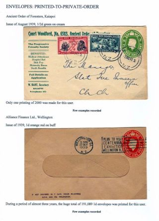 NEUSEELAND - GANZSACHEN 1876-1940 – Blatt 94