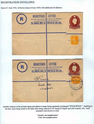 NEUSEELAND - GANZSACHEN 1876-1940 – Blatt 117