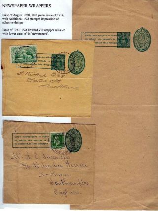 NEUSEELAND - GANZSACHEN 1876-1940 – Blatt 124