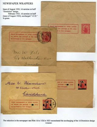 NEUSEELAND - GANZSACHEN 1876-1940 – Blatt 125