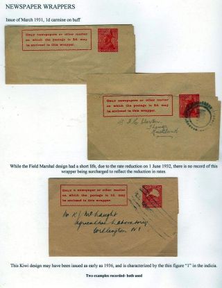 NEUSEELAND - GANZSACHEN 1876-1940 – Blatt 127