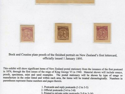 NEW ZEALAND POSTAL STATIONERY, 1876-1940