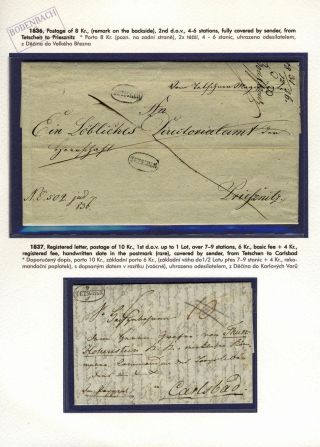 HISTORIE POŠTOVNÍ PŘEPRAVY V REGIONU DĚČÍN – list 4