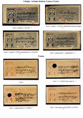 STEUERMARKEN VON INDISCHEN FÜRSTENTUM KARAULI – Blatt 9