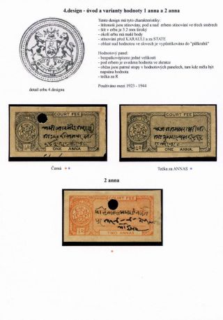 REVENUE STAMPS OF THE INDIAN PRINCELY STATE OF KARAULI – sheet 20