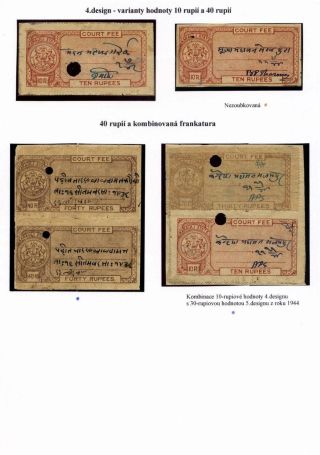 REVENUE STAMPS OF THE INDIAN PRINCELY STATE OF KARAULI – sheet 22
