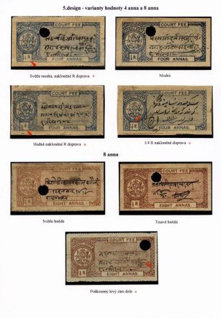 REVENUE STAMPS OF THE INDIAN PRINCELY STATE OF KARAULI – sheet 24