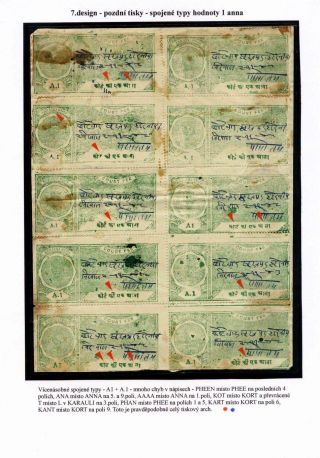 REVENUE STAMPS OF THE INDIAN PRINCELY STATE OF KARAULI – sheet 41