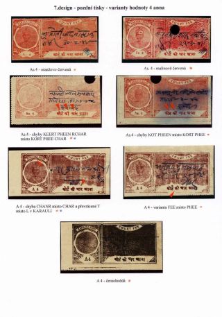 REVENUE STAMPS OF THE INDIAN PRINCELY STATE OF KARAULI – sheet 51