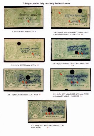 REVENUE STAMPS OF THE INDIAN PRINCELY STATE OF KARAULI – sheet 54