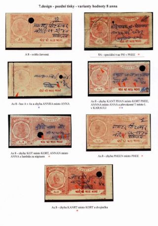 REVENUE STAMPS OF THE INDIAN PRINCELY STATE OF KARAULI – sheet 56