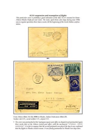 WINDE DES KRIEGES (GRIECHENLAND - FLUGPOST 1939-1940) – Blatt 3
