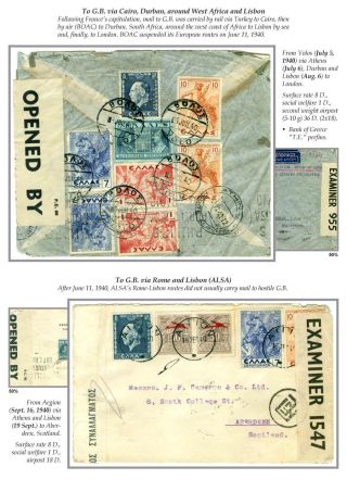 WINDE DES KRIEGES (GRIECHENLAND - FLUGPOST 1939-1940) – Blatt 14