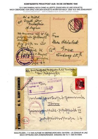 POSTGESCHICHTE VON ÖSTERREICH 1945-1955: ENTWICKLUNG DER POST VOM ENDE DER OSTMARK BIS ZUM STAATSVERTRAG 1955 – Blatt 11