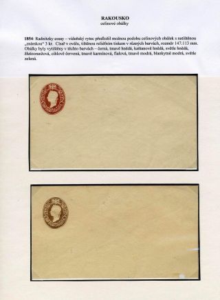 AUSTRIA: POSTAL STATIONERY COVERS 1861-1882 – sheet 3