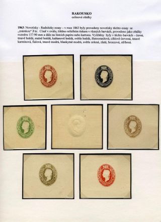 AUSTRIA: POSTAL STATIONERY COVERS 1861-1882 – sheet 5