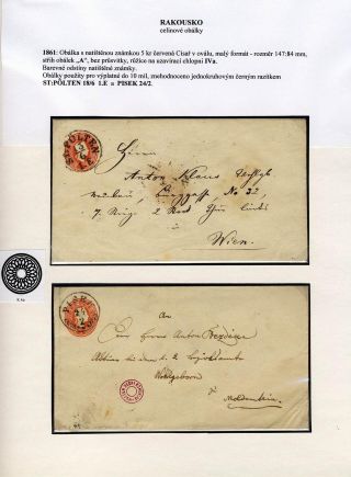 AUSTRIA: POSTAL STATIONERY COVERS 1861-1882 – sheet 6