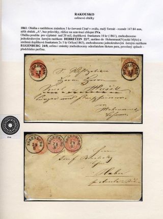 AUSTRIA: POSTAL STATIONERY COVERS 1861-1882 – sheet 7